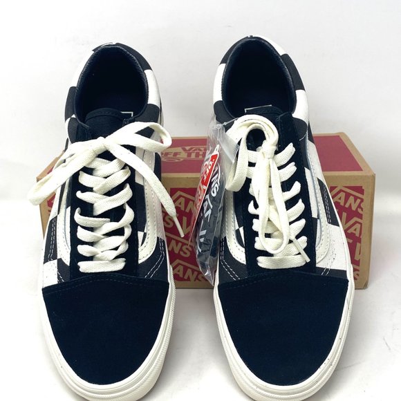 VANS Old Skool Oversize Checkerboard Black Canvas Shoes Men's Size VN0A5AO95WS - Picture 6 of 12